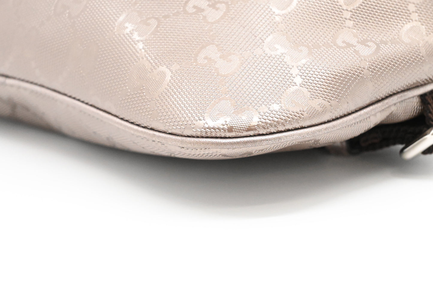 Gucci Bumbag in Silver-Pink Imprime Canvas