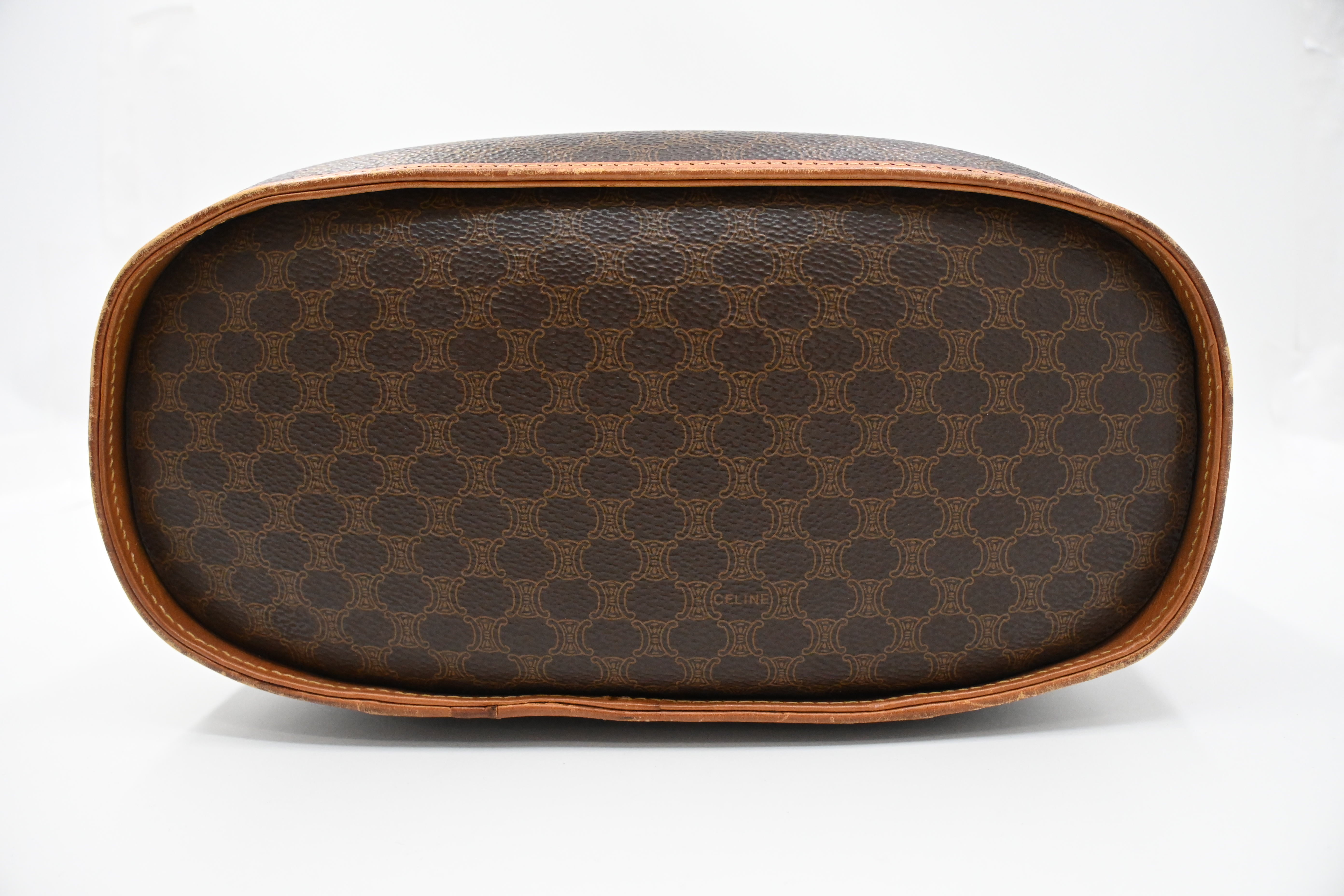 Celine Vanity Pouch in Brown Macadam Canvas – Weekly Lux Drop