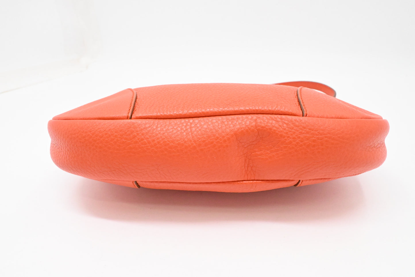 Ferragamo Hobo Shoulder Bag in Orange Leather