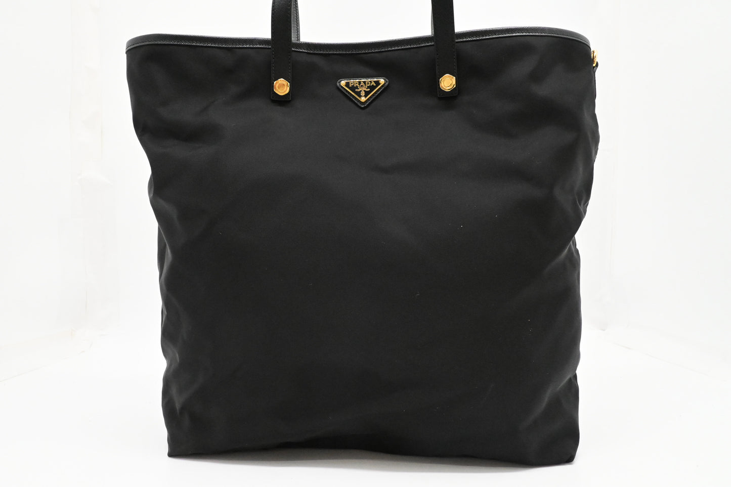 Prada Clown Tote in Black Canvas