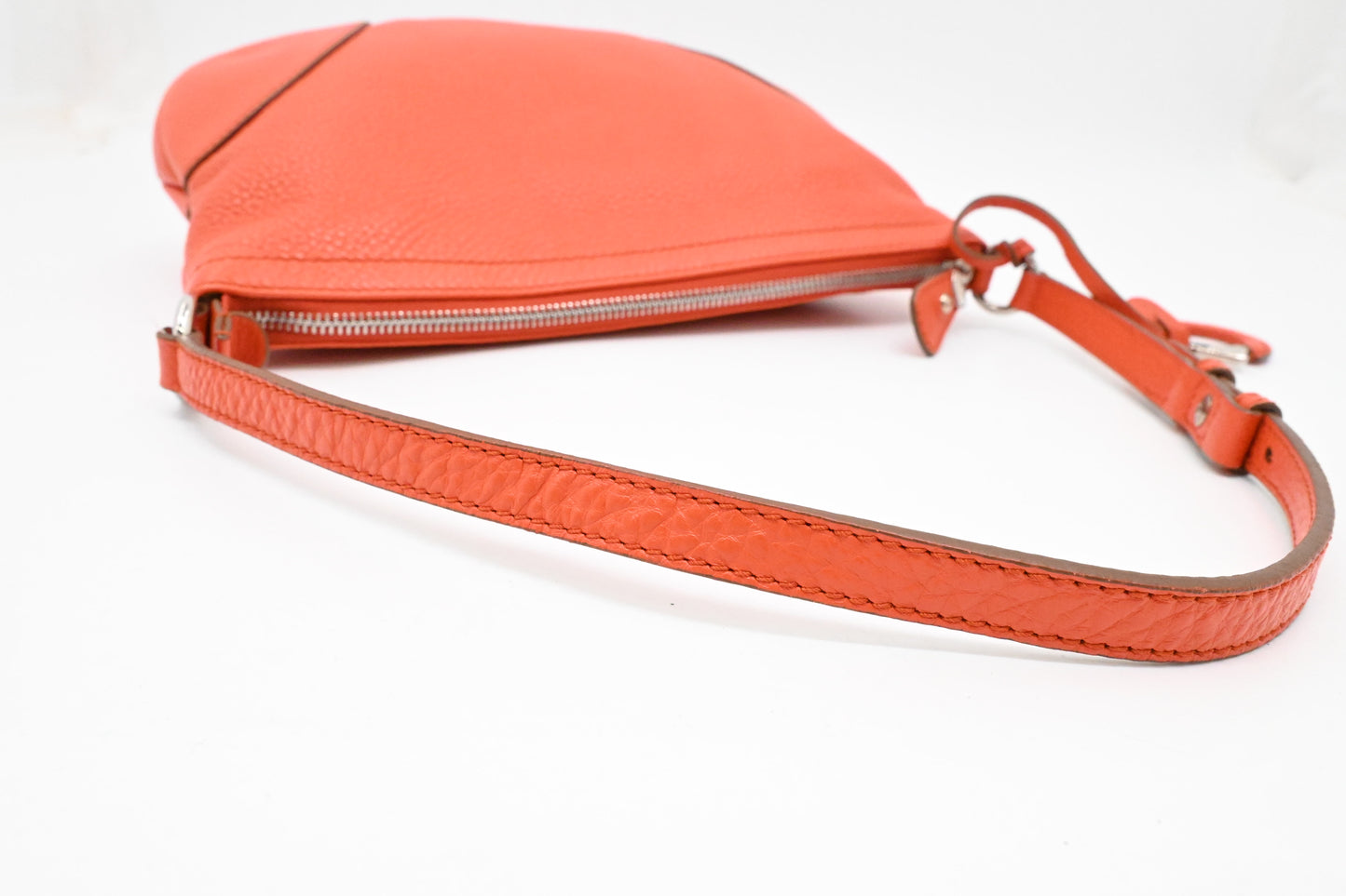 Ferragamo Hobo Shoulder Bag in Orange Leather