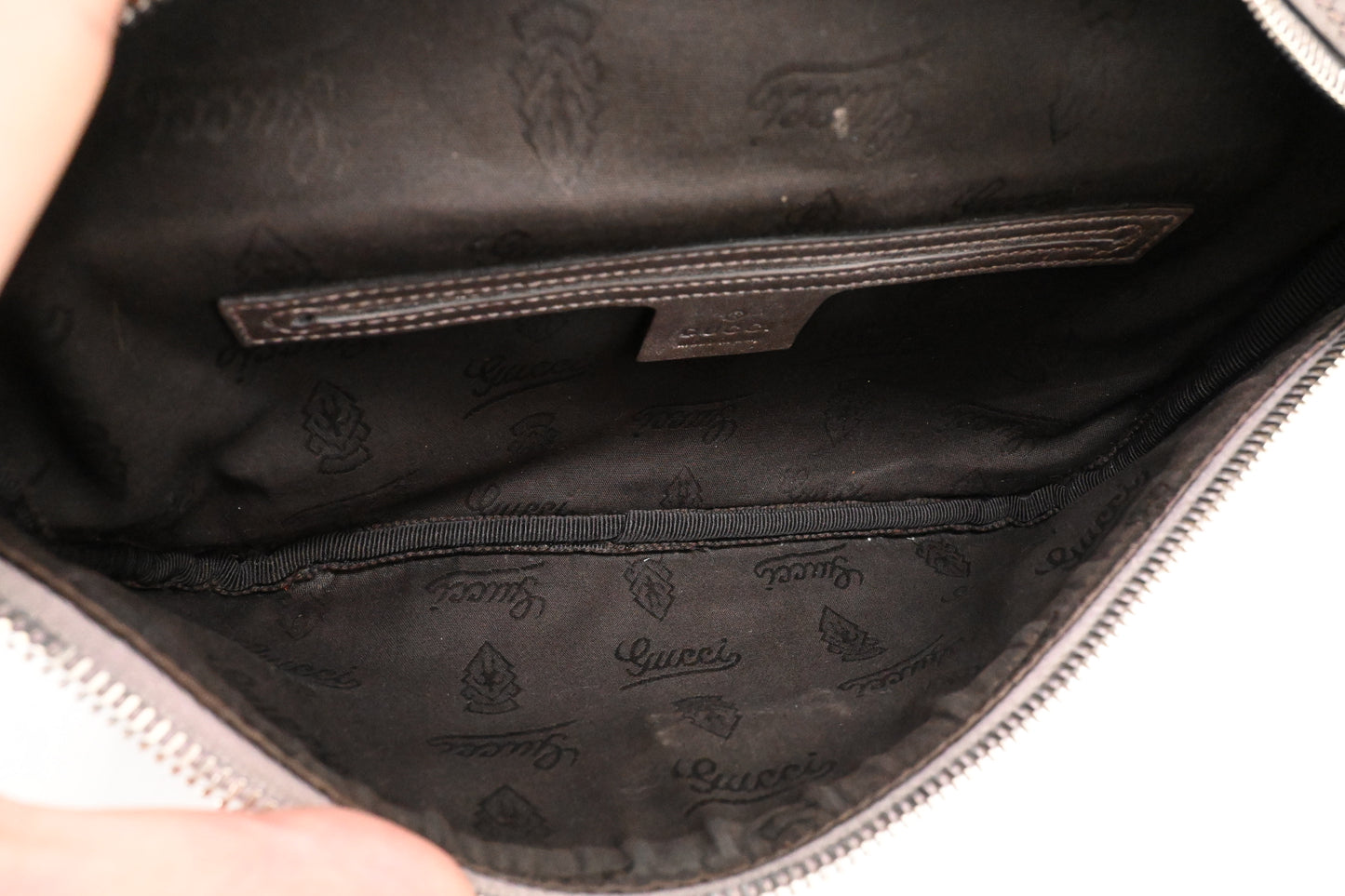 Gucci Bumbag in Silver-Pink Imprime Canvas