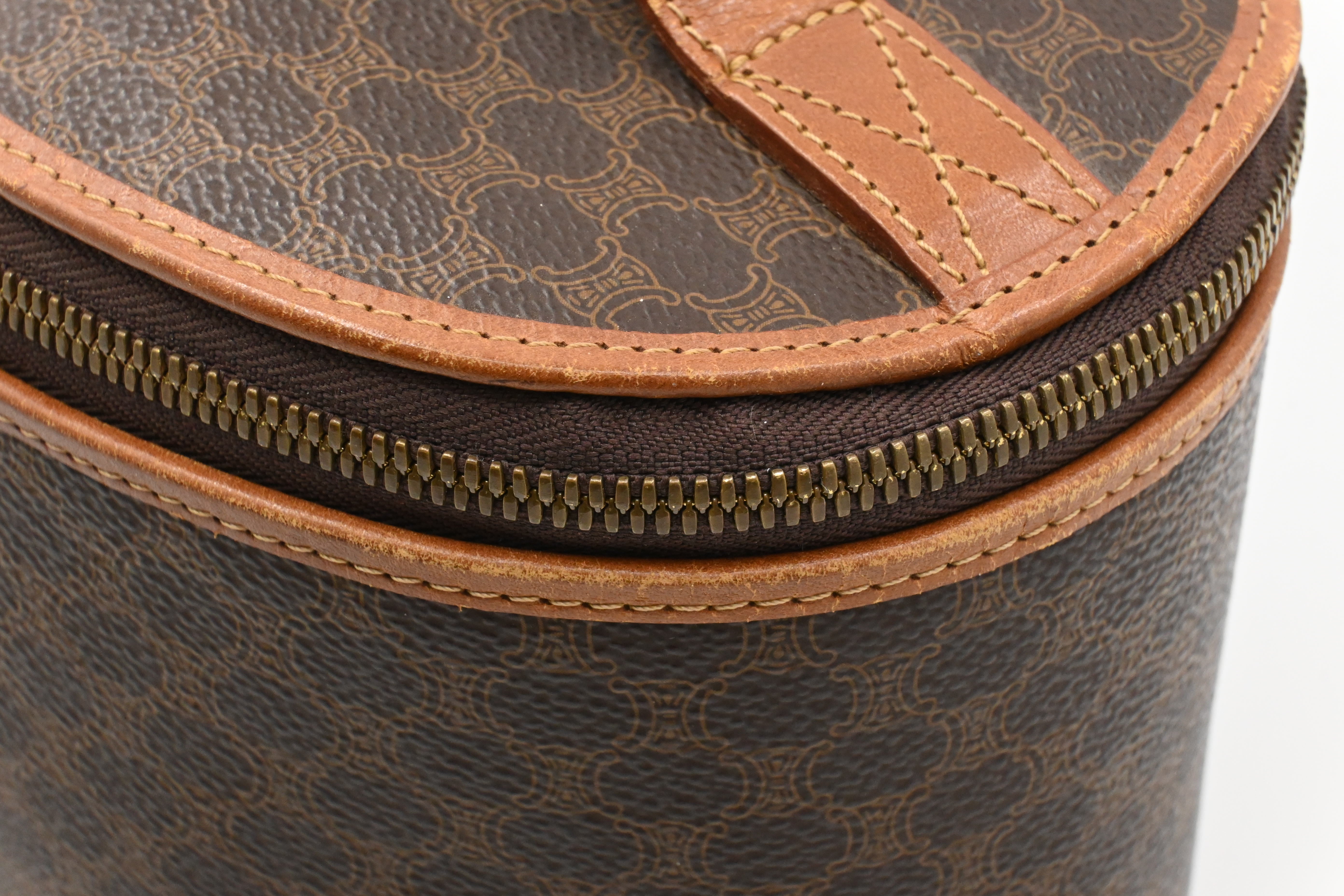 Celine Vanity Pouch in Brown Macadam Canvas – Weekly Lux Drop