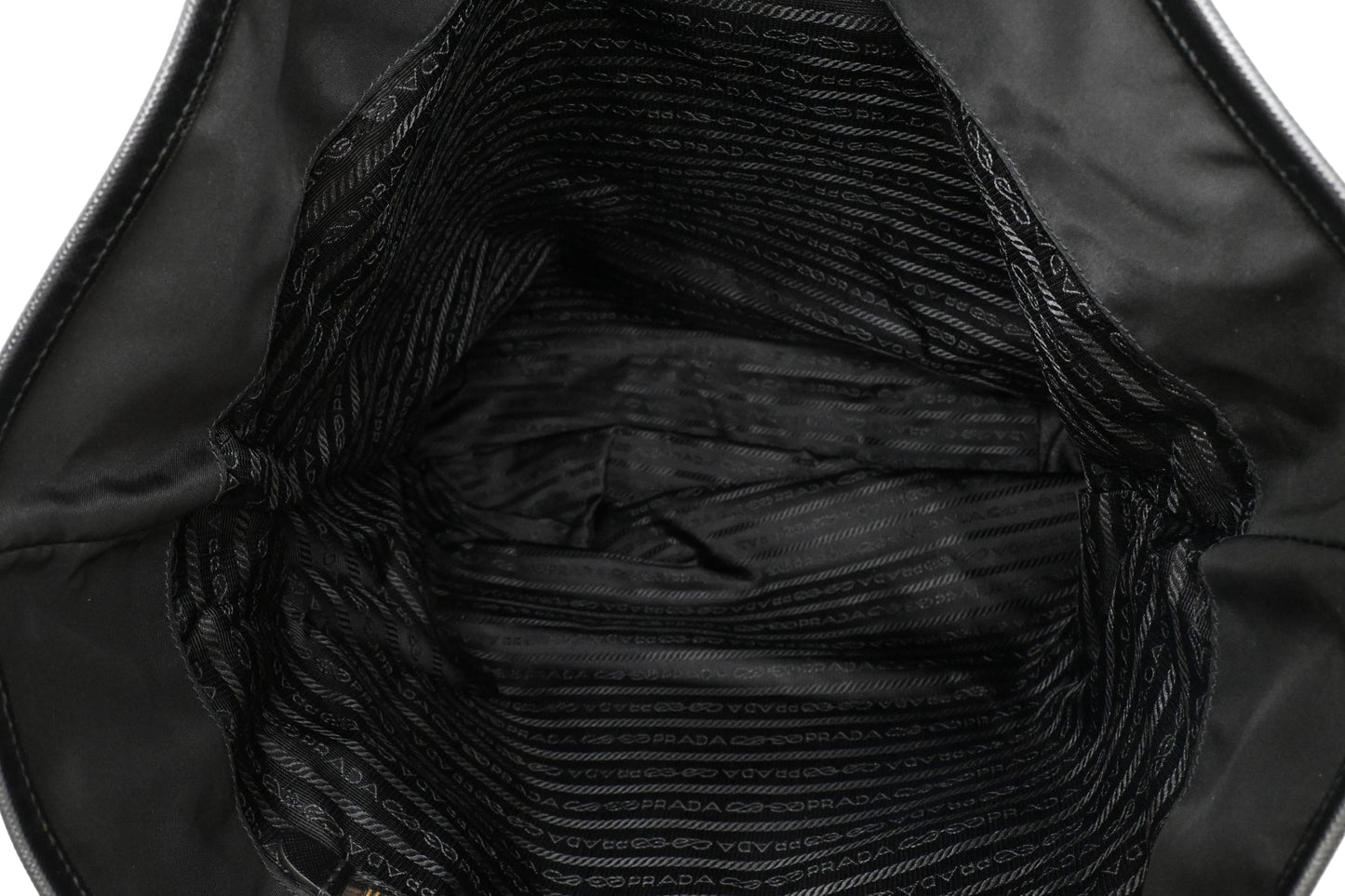 Prada Clown Tote in Black Canvas
