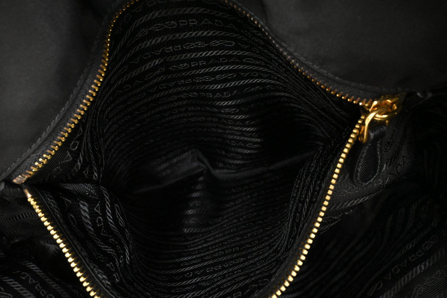 Prada Clown Tote in Black Canvas