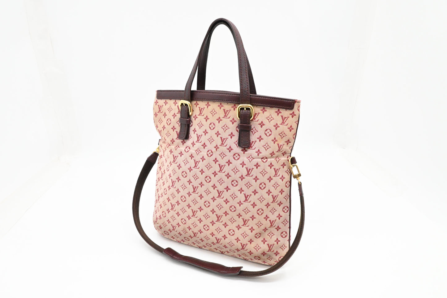 Louis Vuitton Francoise in Cherry Mini Lin Canvas