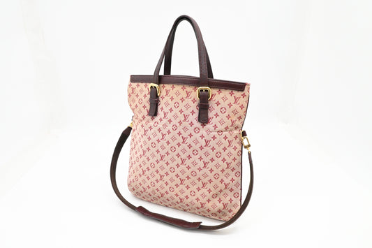Louis Vuitton Francoise in Cherry Mini Lin Canvas