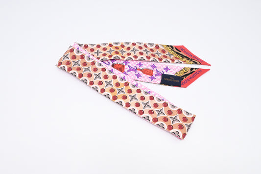 Louis Vuitton 'Bubblegram' Bandeau BB in Pink Silk