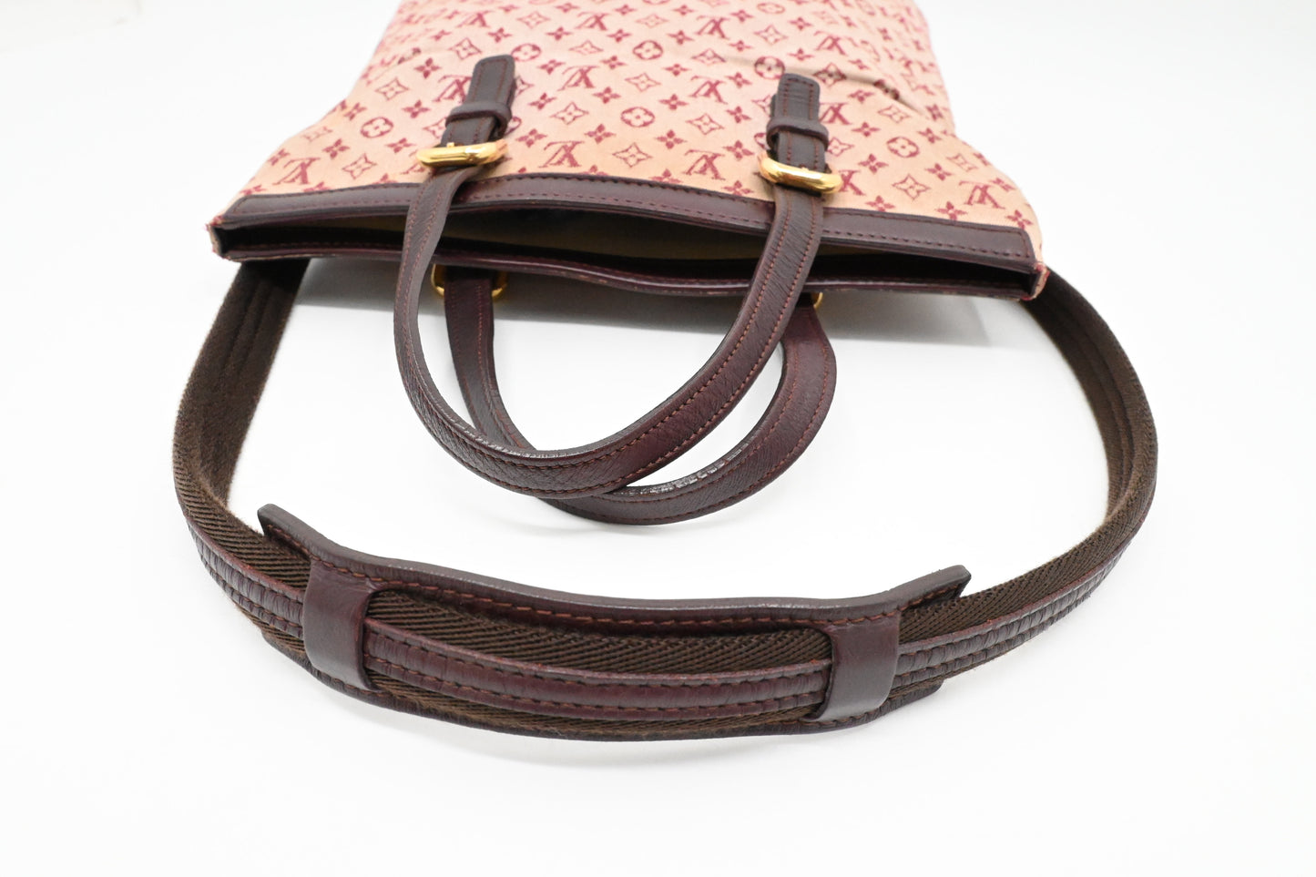 Louis Vuitton Francoise in Cherry Mini Lin Canvas