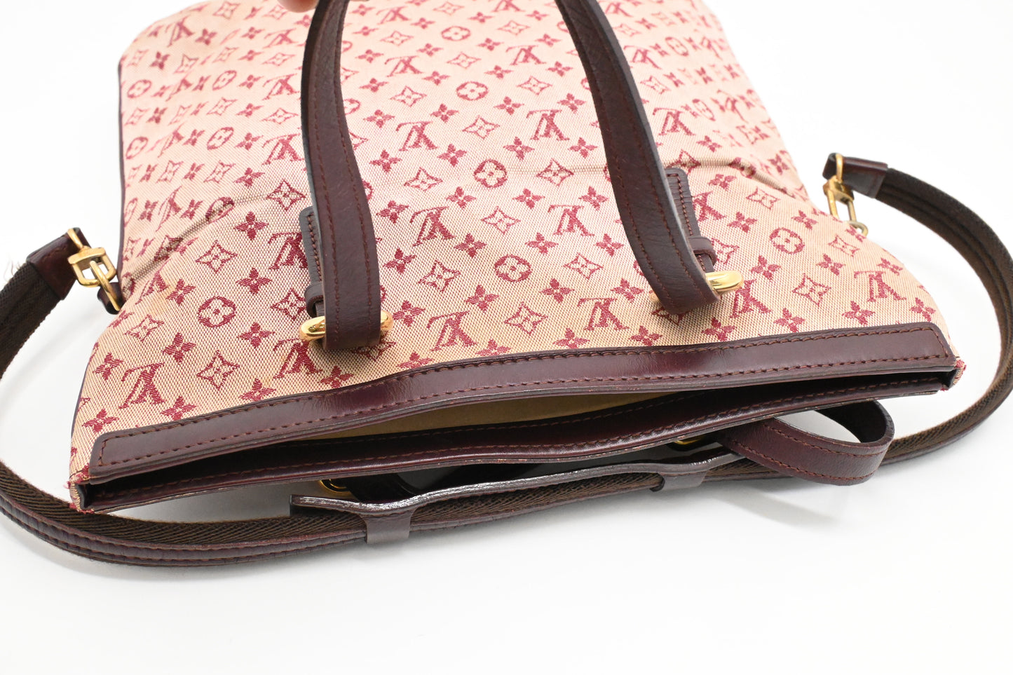 Louis Vuitton Francoise in Cherry Mini Lin Canvas