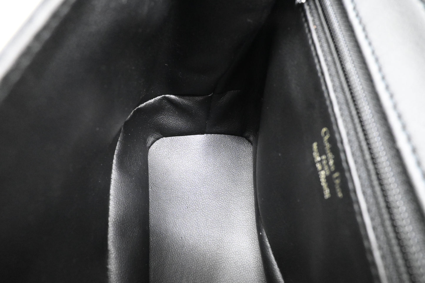 Dior Top Hand Bag in Black Leather
