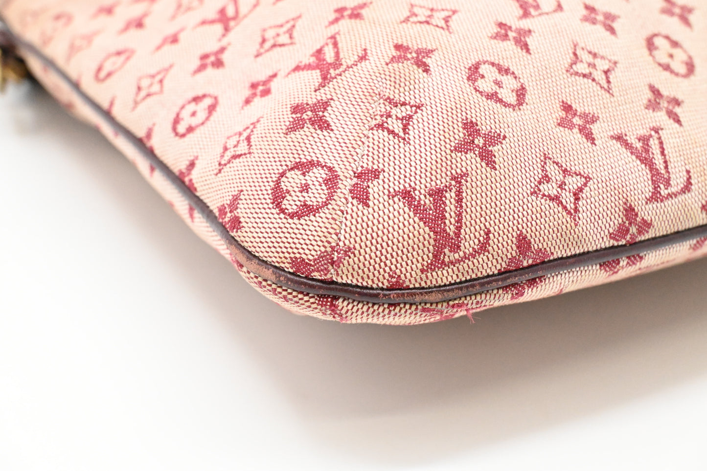 Louis Vuitton Francoise in Cherry Mini Lin Canvas