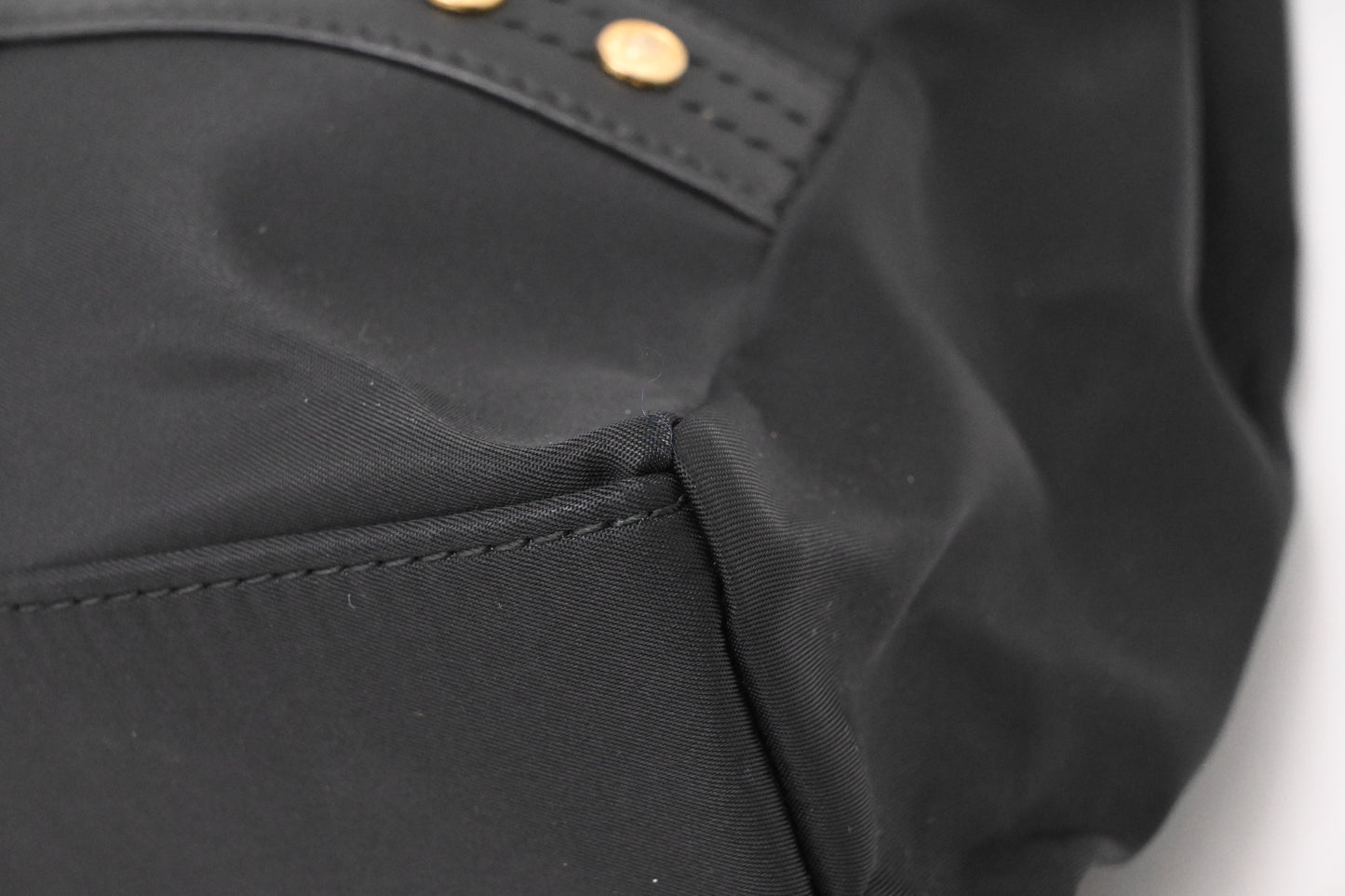 Versace Shoulder Bag in Black Nylon Canvas