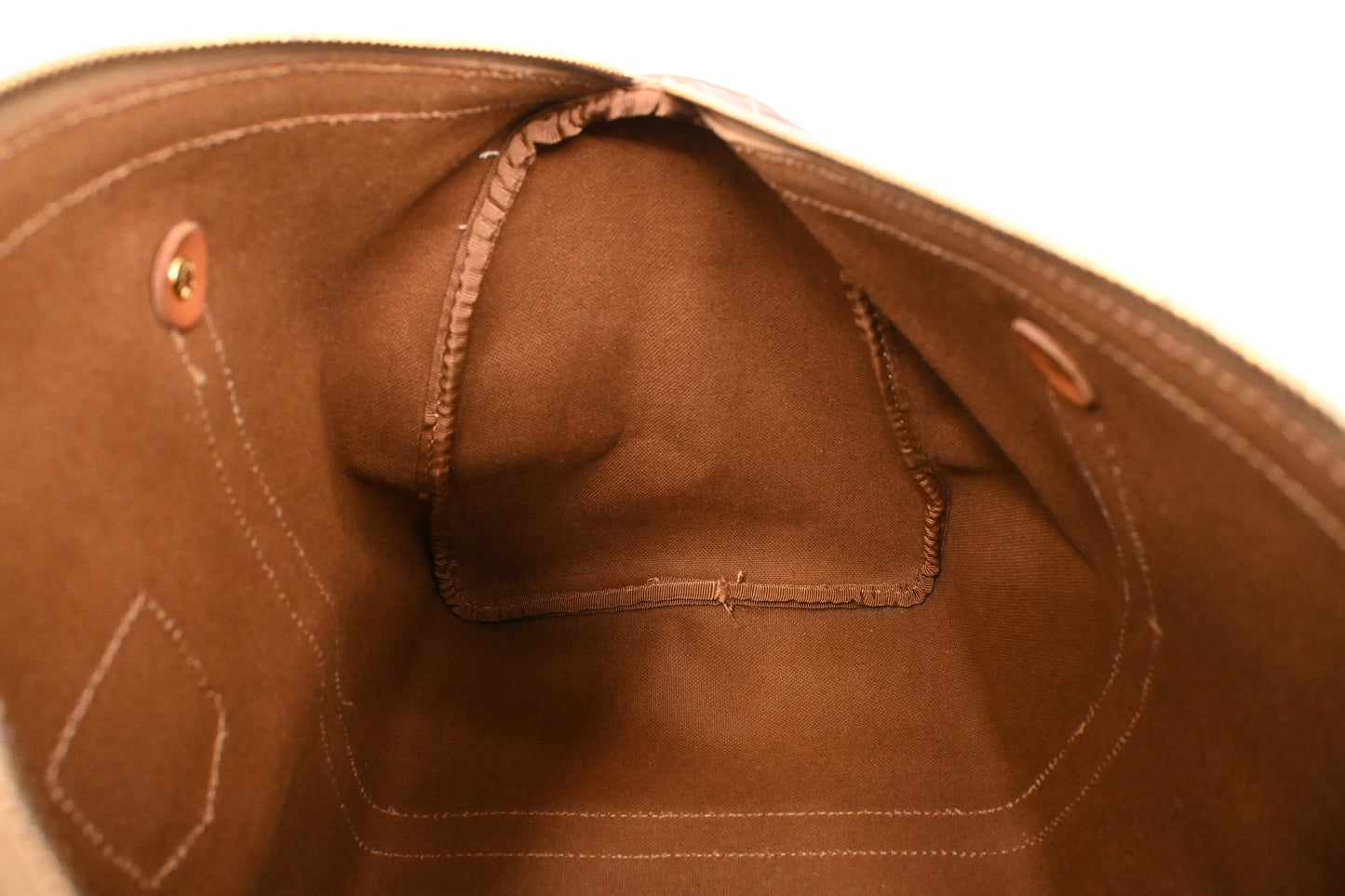 Celine Boston Bag in Brown Macadam Canvas
