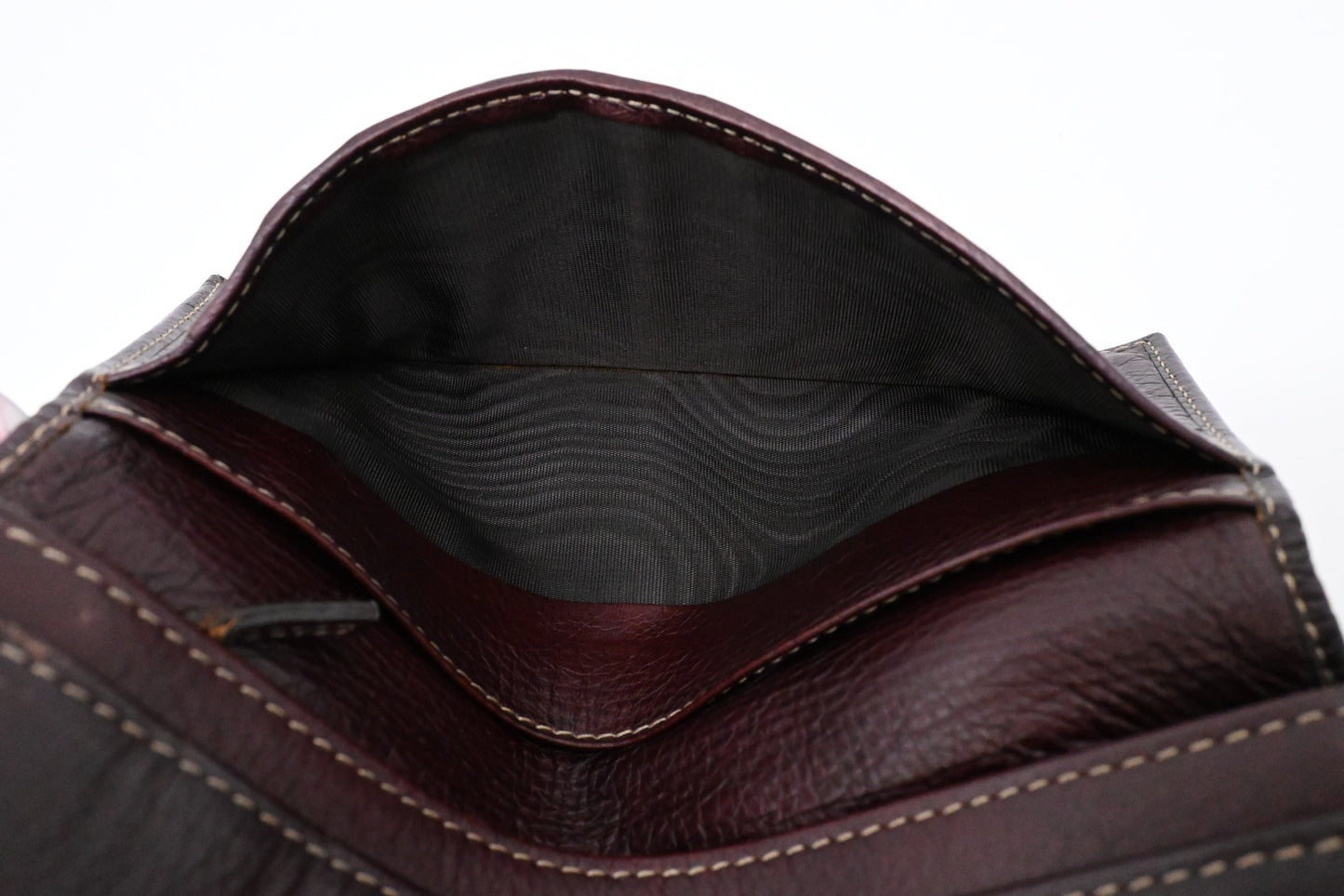 Gucci Long Wallet in Dark Burgundy Leather