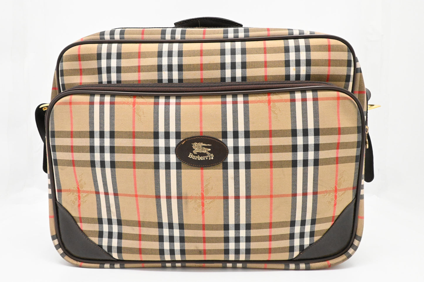 Burberry Travel Bag in Checked Canvas