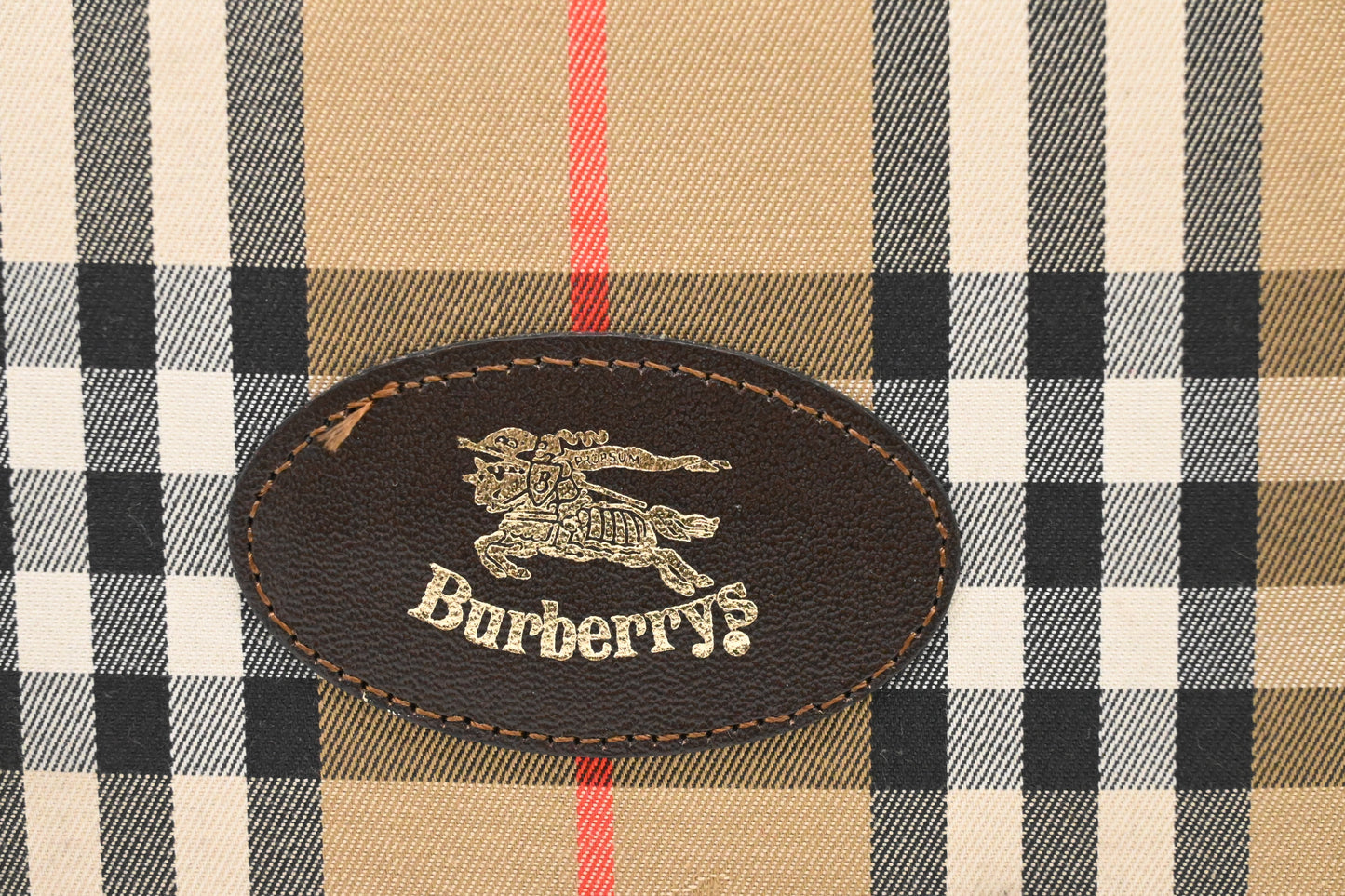 Burberry Travel Bag in Checked Canvas