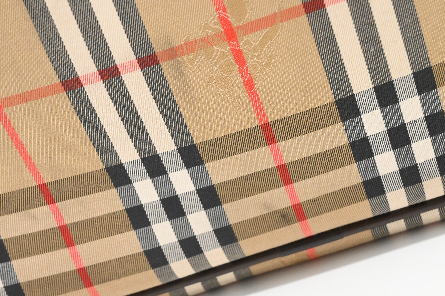 Burberry Travel Bag in Checked Canvas