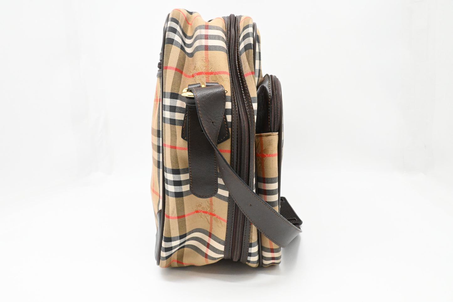 Burberry Travel Bag in Checked Canvas