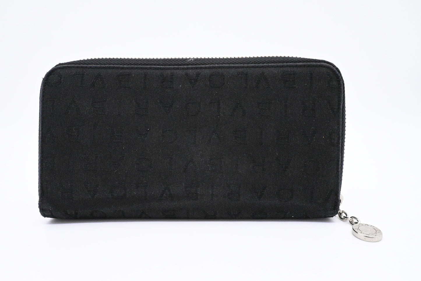 Bvlgari Zippy Wallet in Black Canvas