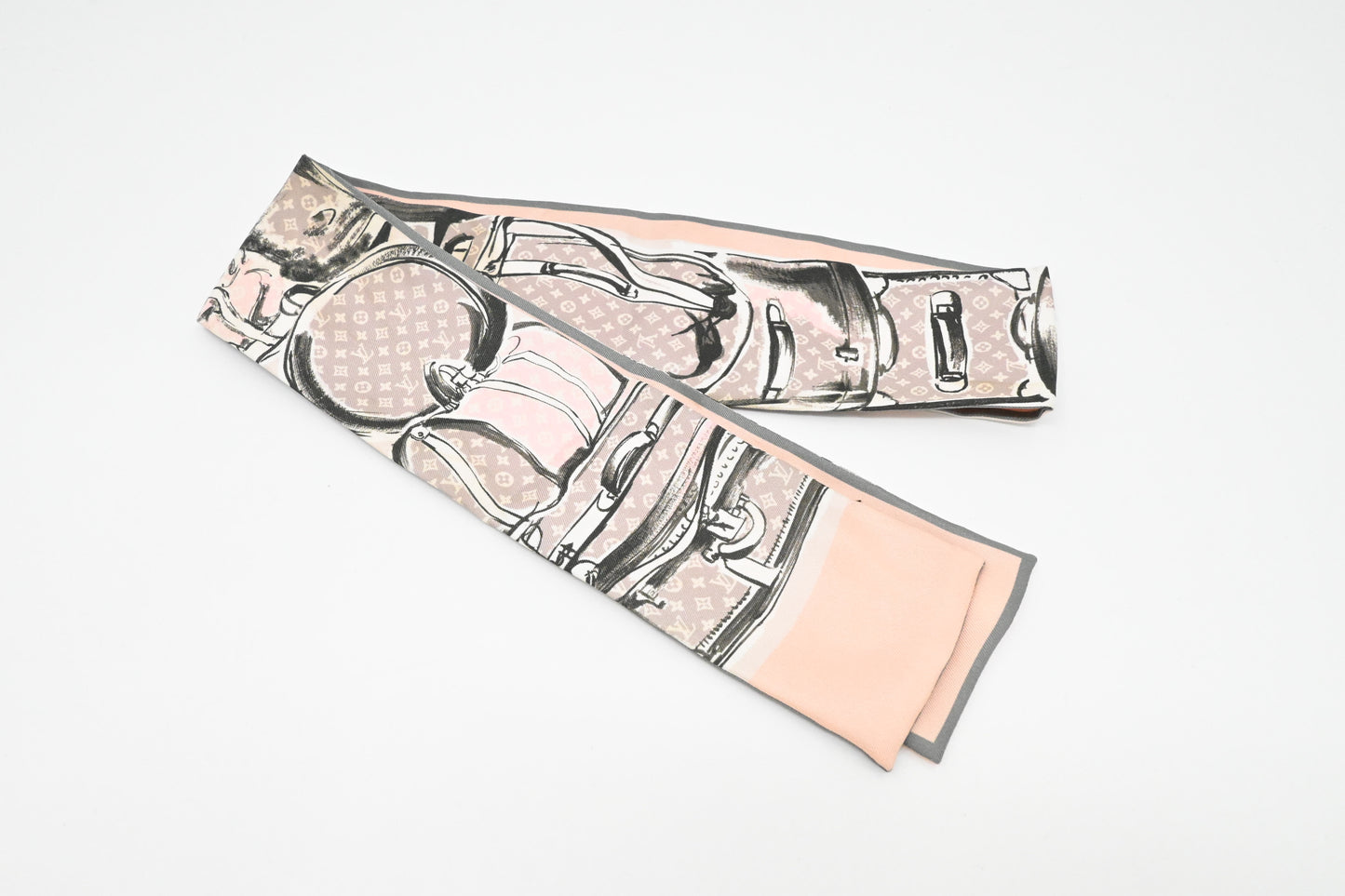 Louis Vuitton Trunk Bandeau in Pink Silk