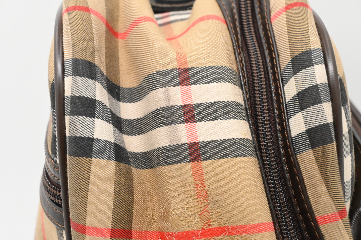 Burberry Travel Bag in Checked Canvas
