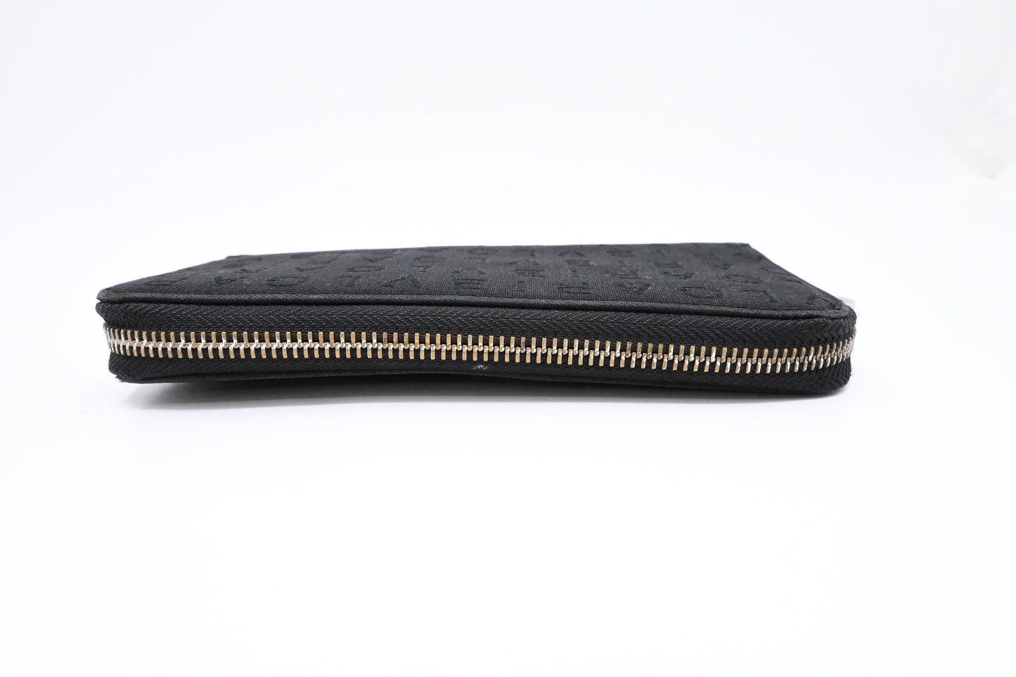 Bvlgari Zippy Wallet in Black Canvas