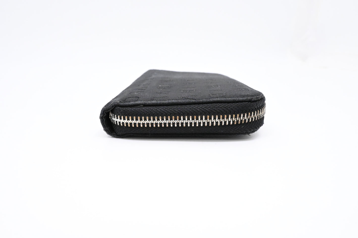 Bvlgari Zippy Wallet in Black Canvas