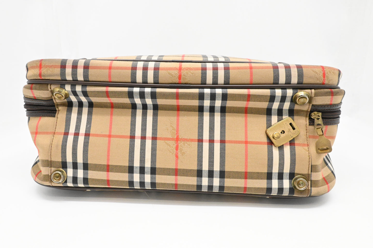 Burberry Travel Bag in Checked Canvas