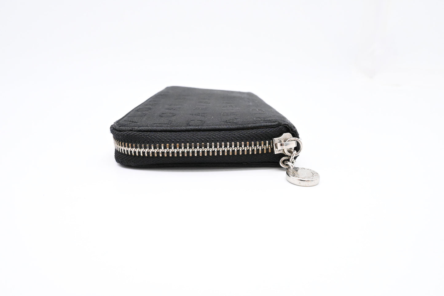 Bvlgari Zippy Wallet in Black Canvas