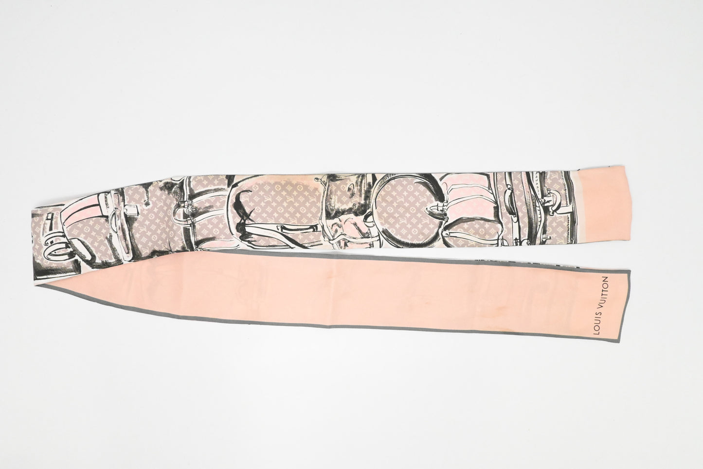 Louis Vuitton Trunk Bandeau in Pink Silk