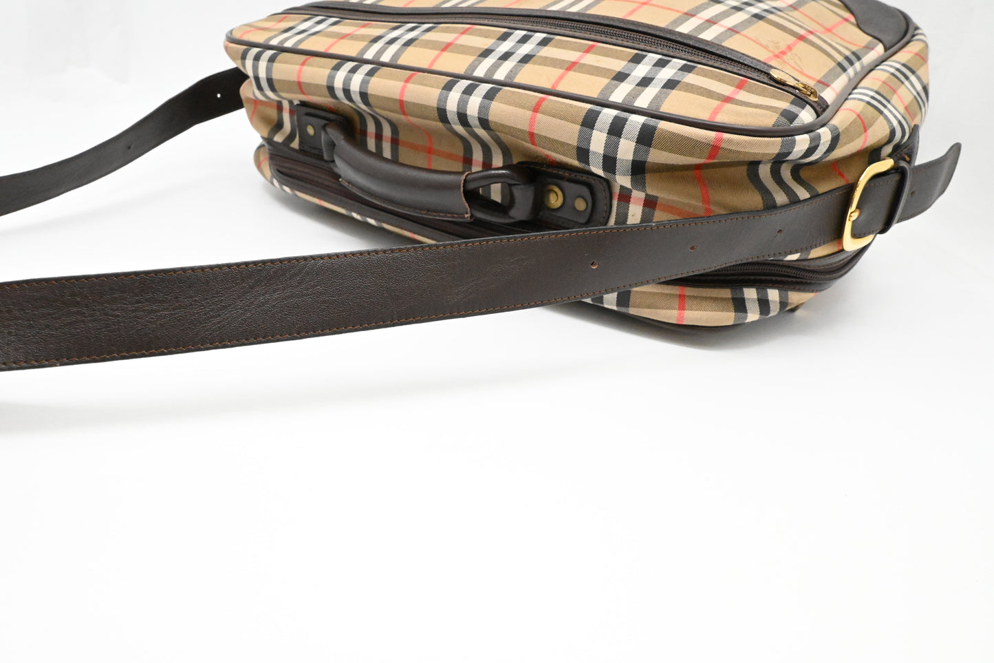Burberry Travel Bag in Checked Canvas