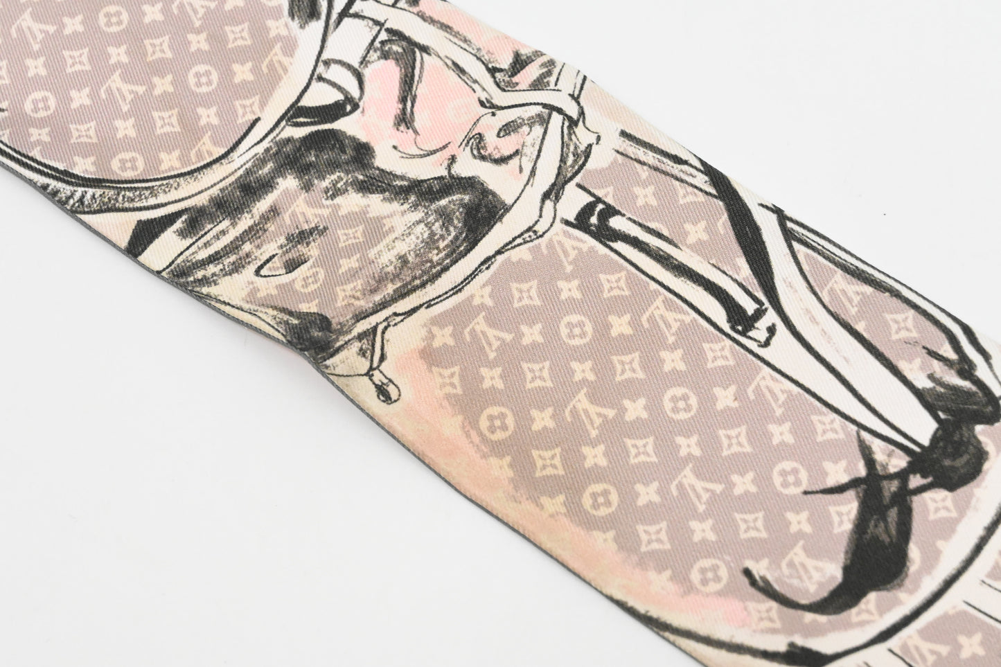 Louis Vuitton Trunk Bandeau in Pink Silk