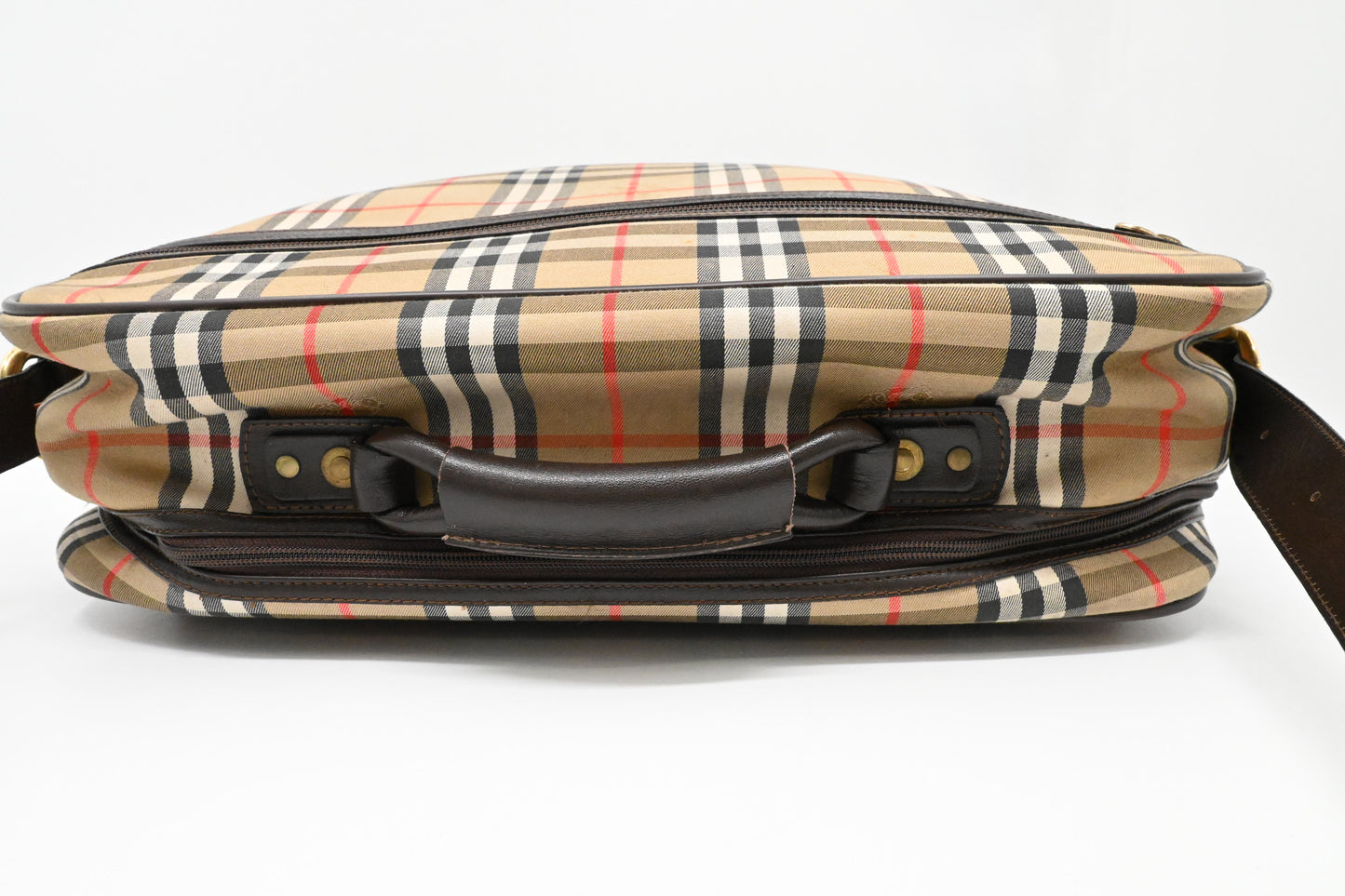 Burberry Travel Bag in Checked Canvas