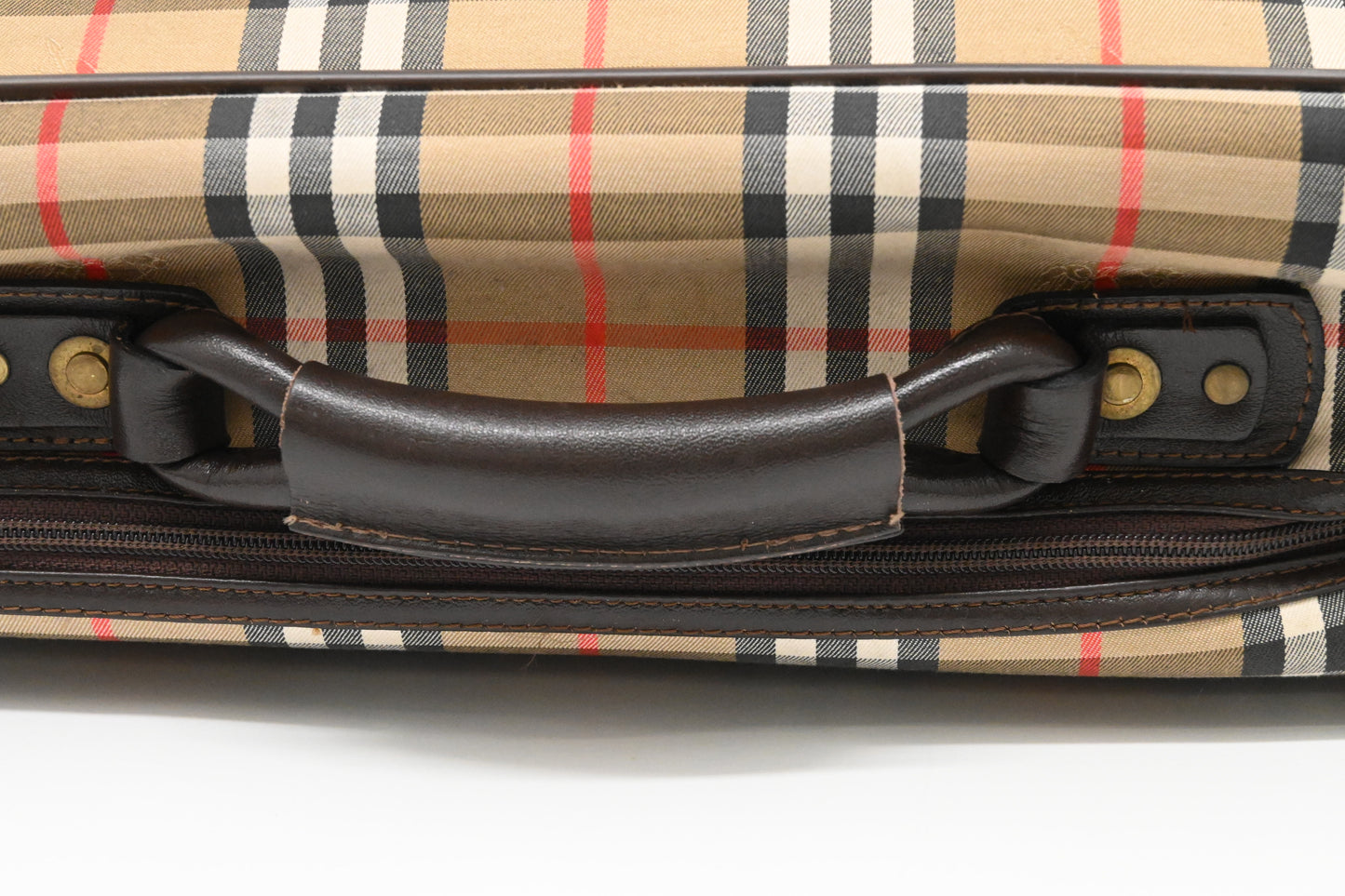 Burberry Travel Bag in Checked Canvas
