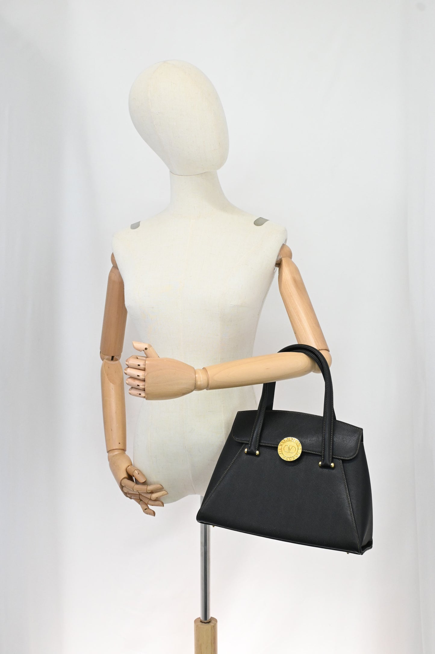 Valentino Handbag in Black Leather