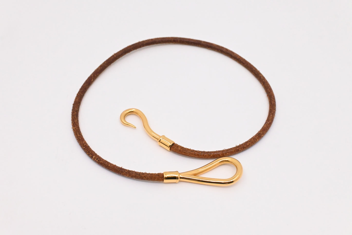 Hermes Jumbo Bracelet in Brown Leather