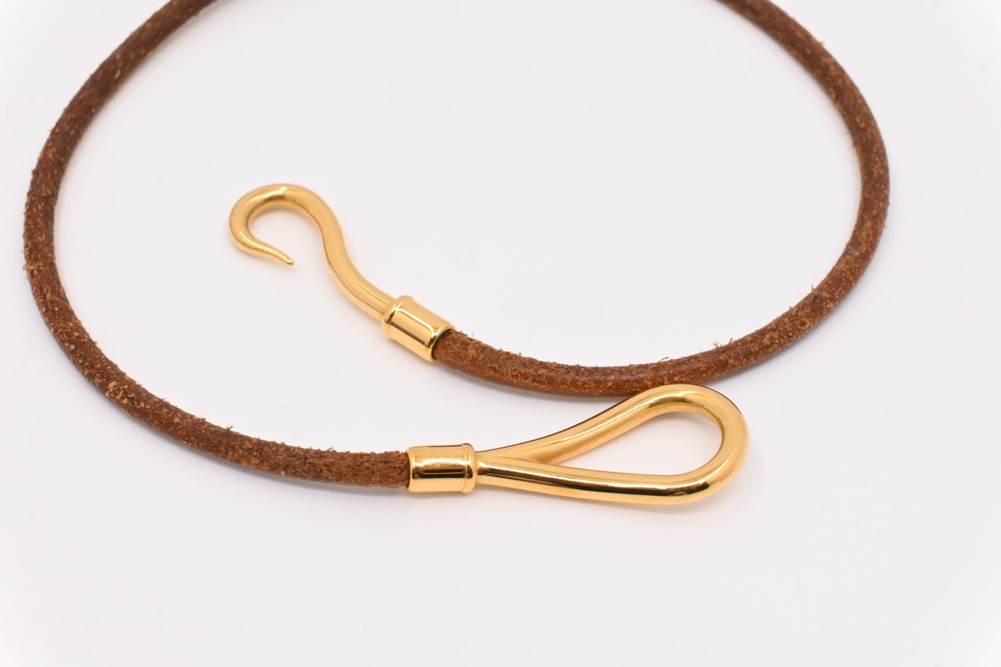 Hermes Jumbo Bracelet in Brown Leather