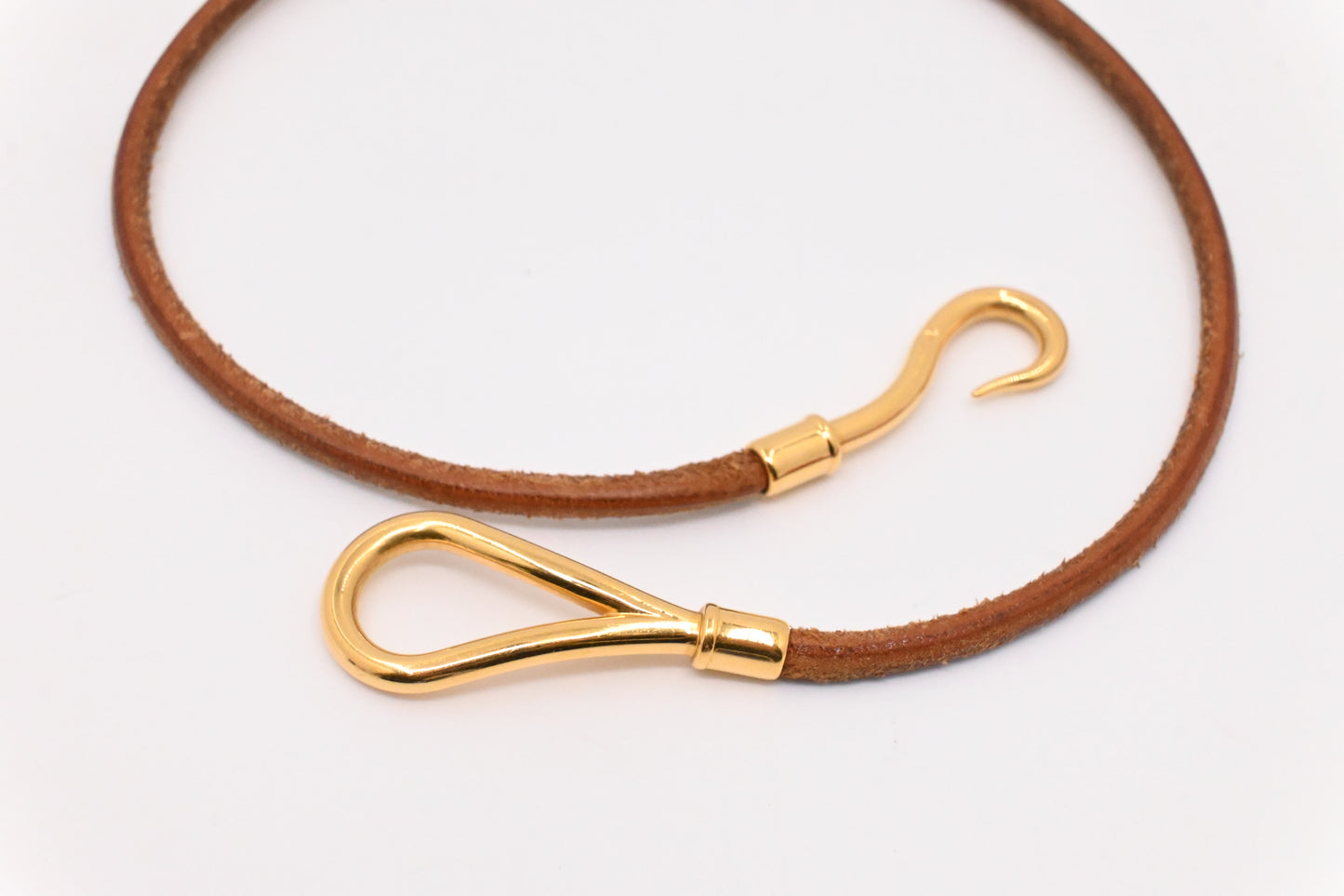 Hermes Jumbo Bracelet in Brown Leather