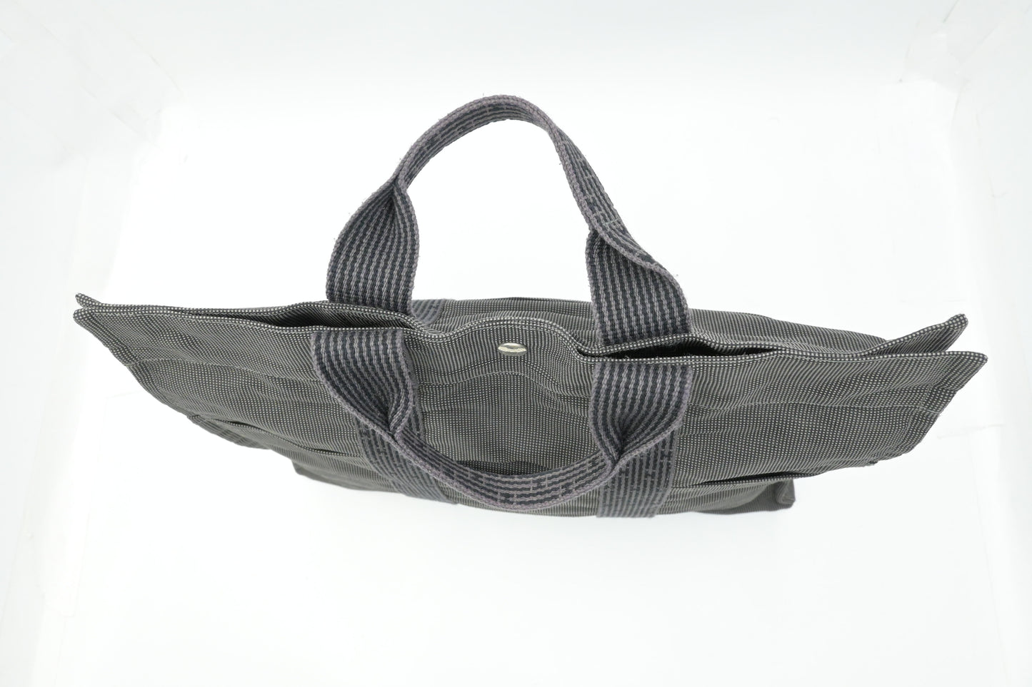 Hermes Herline Fourre-Tout in Grey Canvas