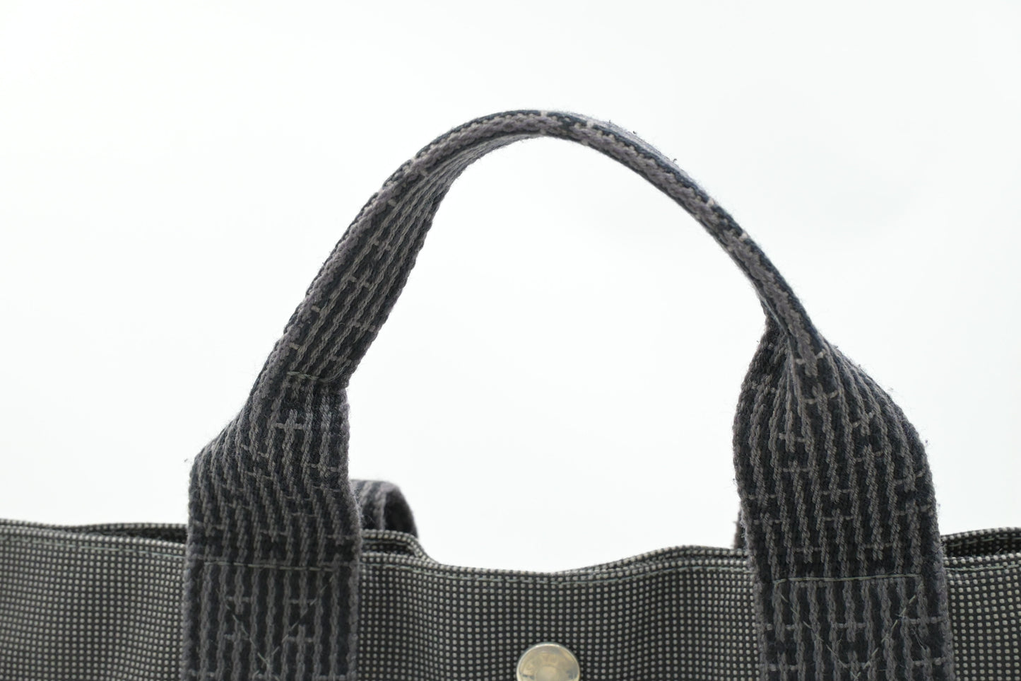 Hermes Herline Fourre-Tout in Grey Canvas