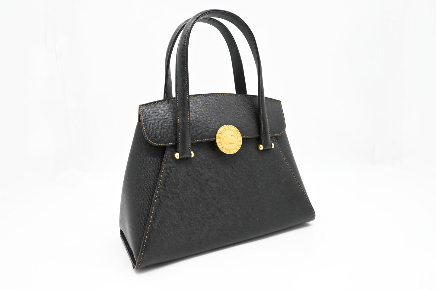 Valentino Handbag in Black Leather