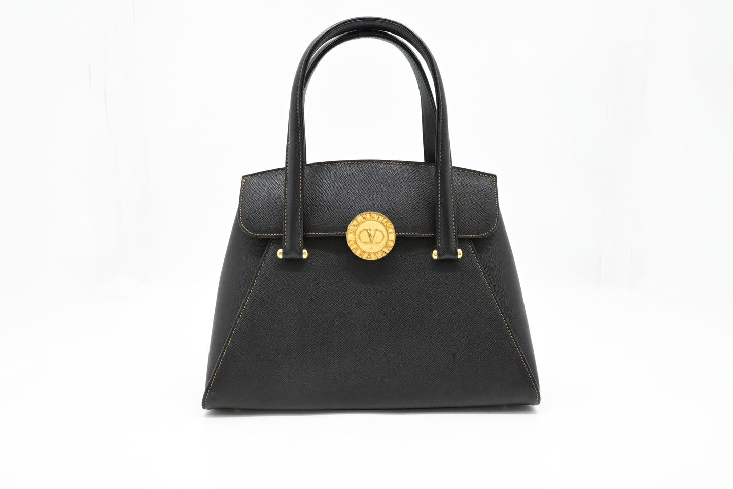 Valentino Handbag in Black Leather