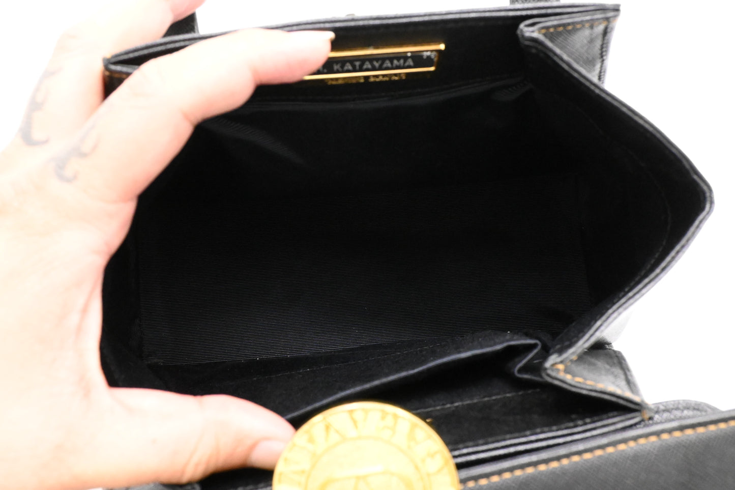 Valentino Handbag in Black Leather