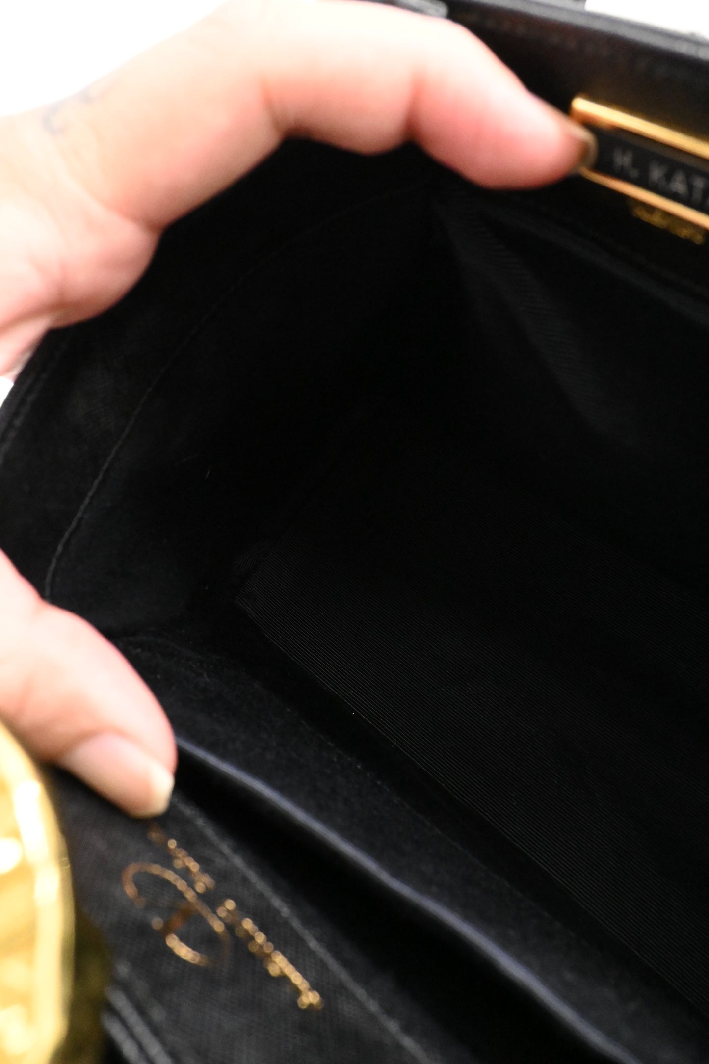 Valentino Handbag in Black Leather