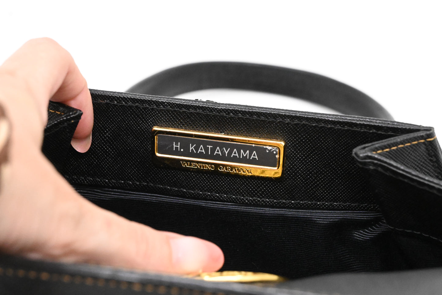 Valentino Handbag in Black Leather