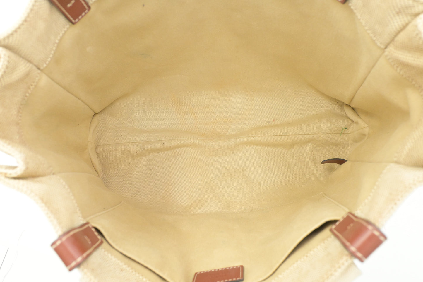 Chloe Medium Woody Tote in Beige Canvas