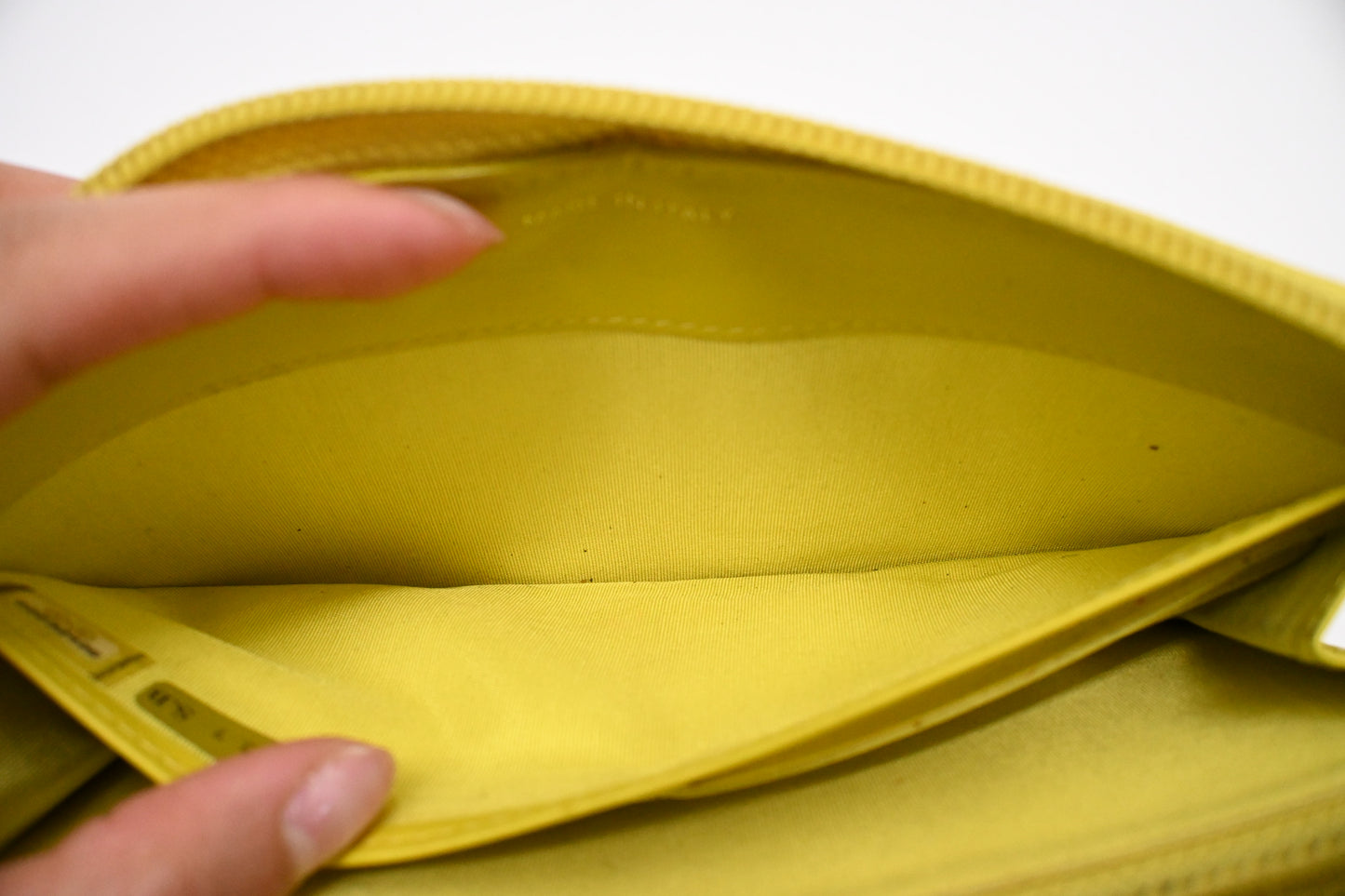 Chanel Long Zippy Wallet in Yellow Caviar Leather
