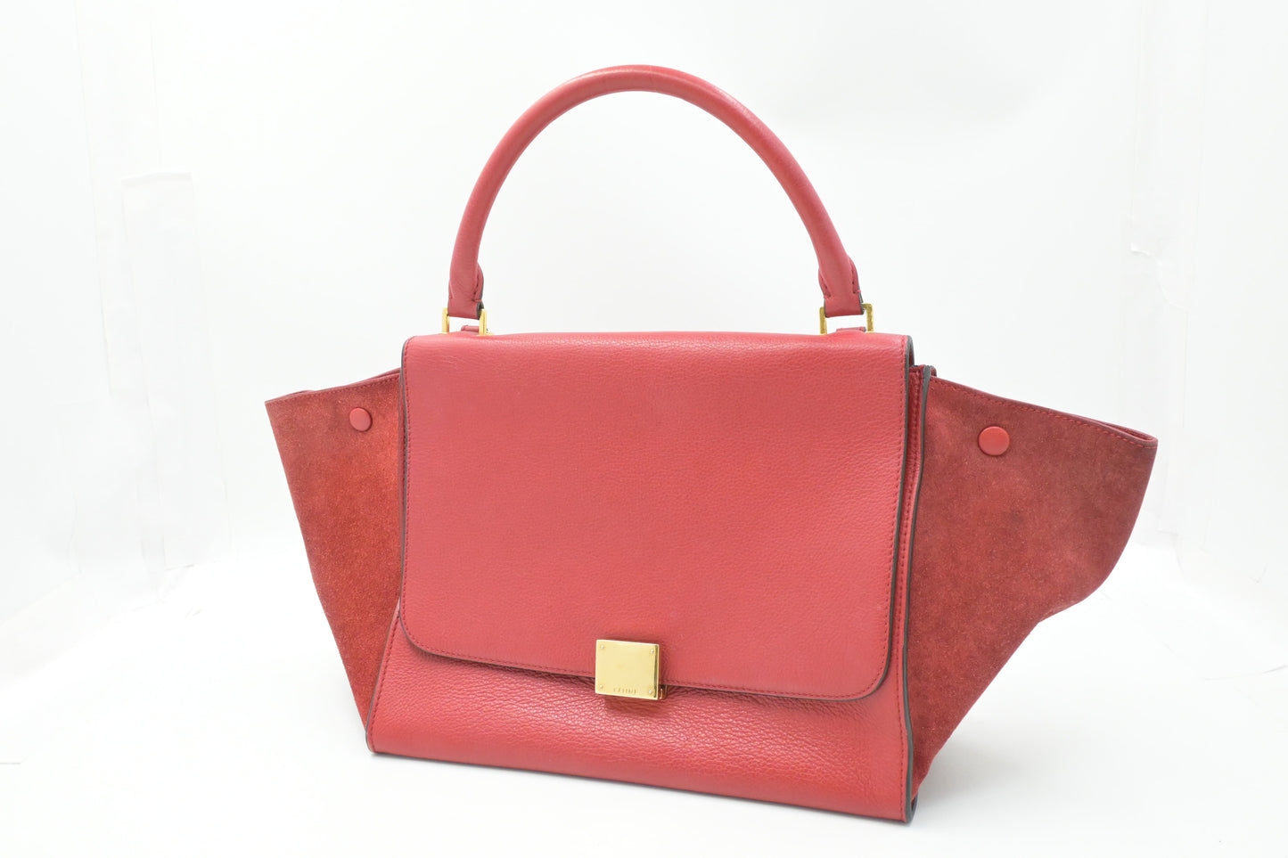 Celine Trapeze in Red Leather