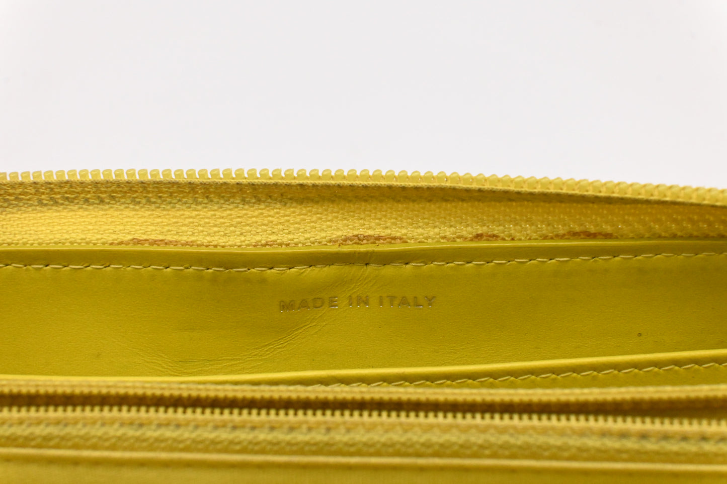 Chanel Long Zippy Wallet in Yellow Caviar Leather